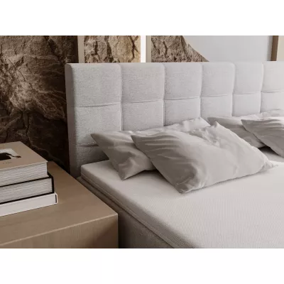 Čalouněná postel 180x200 ELSIE 1 s úložným prostorem - světle hnědá