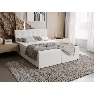 Čalouněná postel 180x200 ELSIE 1 s úložným prostorem - bílá