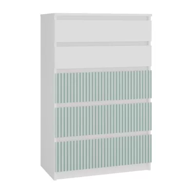 Dětská komoda se šuplíky DUSTER - bílá / mentolová