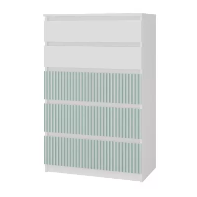 Dětská komoda se šuplíky DUSTER - bílá / mentolová