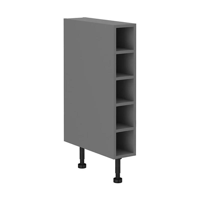 Dolní otevřená skříňka NELJA - šířka 15 cm, antracit