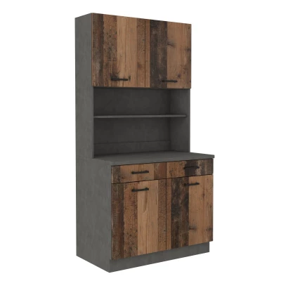 Kredenc do kuchyně NEIL - old style / matera