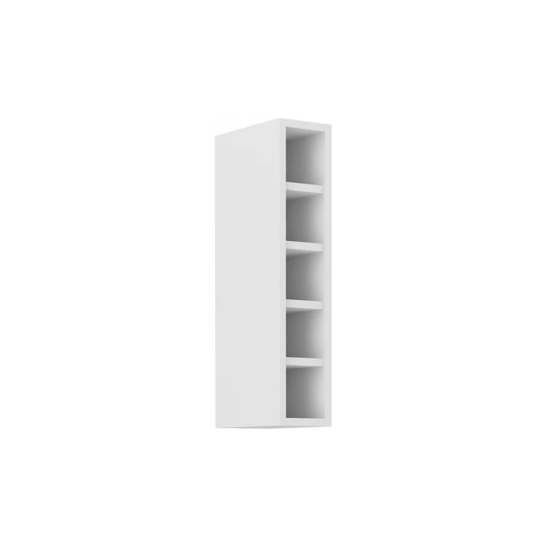 Horní otevřená skříňka EDISA - šířka 15 cm, bílá