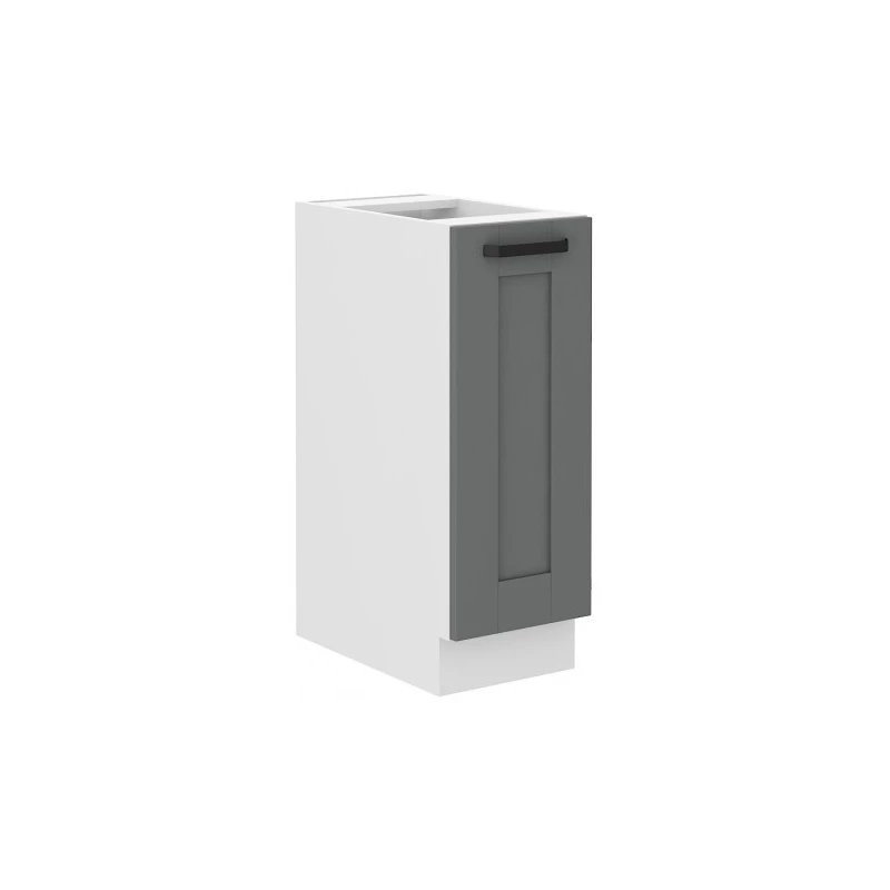 Výsuvná skříňka LAILI - šířka 30 cm, šedá / bílá