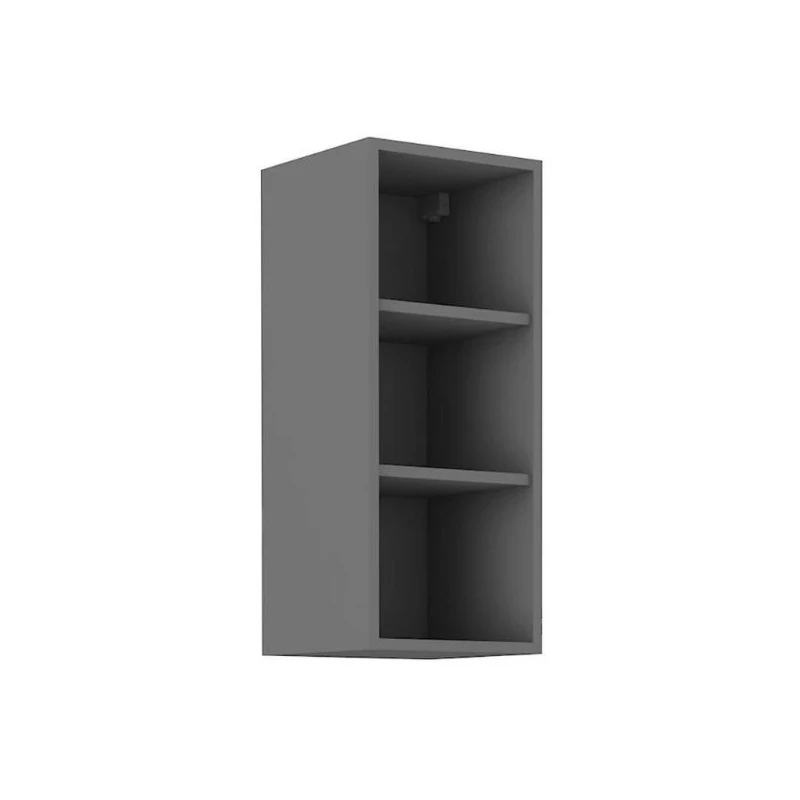 Horní otevřená skříňka NELJA - šířka 30 cm, antracit