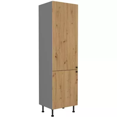 Potravinová skříňka NOMIN - šířka 60 cm, dub artisan / antracit