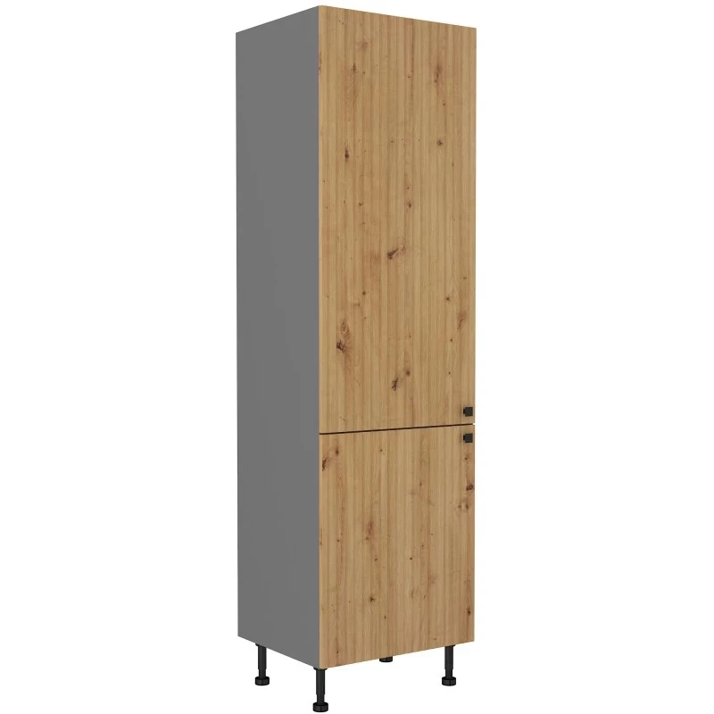 Potravinová skříňka NOMIN - šířka 60 cm, dub artisan / antracit