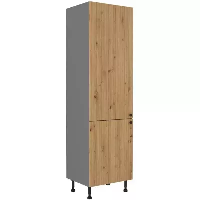 Potravinová skříňka NOMIN - šířka 60 cm, dub artisan / antracit