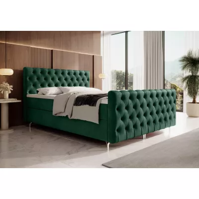 Čalouněná postel 180x200 ADRIA COMFORT PLUS s úložným prostorem - zelená