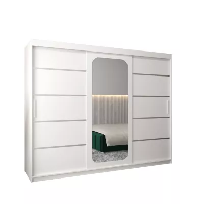 Zrcadlová skříň DONICELA 3 - 250 cm, bílá