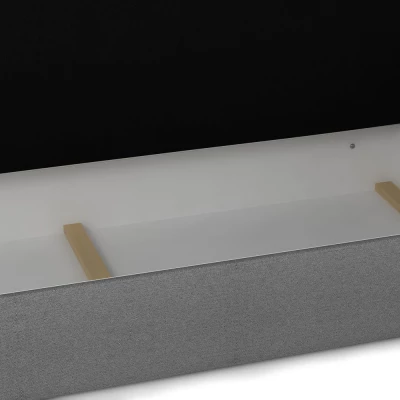 Čalouněná postel s úložným prostorem LETICIA 2 - 90x200, hořčicová