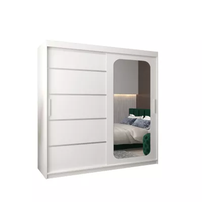 Zrcadlová skříň DONICELA 3 - 200 cm, bílá