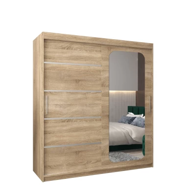 Zrcadlová skříň DONICELA 3 - 180 cm, sonoma