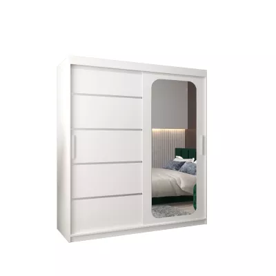 Zrcadlová skříň DONICELA 3 - 180 cm, bílá