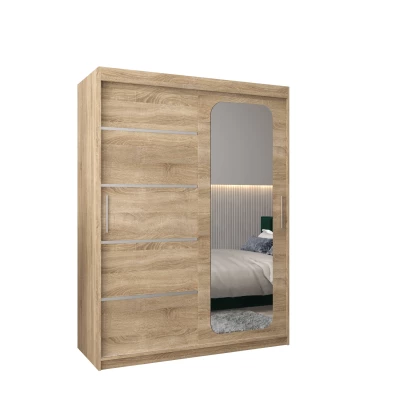 Zrcadlová skříň DONICELA 3 - 150 cm, sonoma