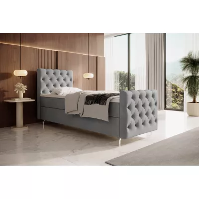 Čalouněná postel 80x200 ADRIA PLUS - světle šedá