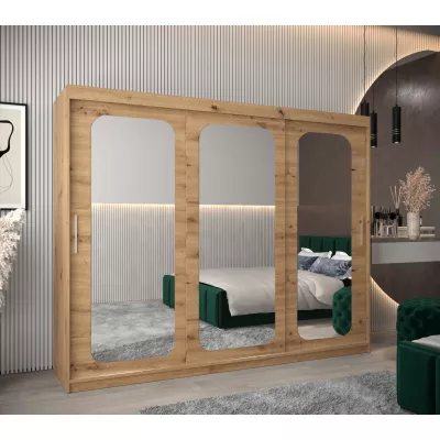 Zrcadlová skříň DONICELA 2 - 250 cm, artisan