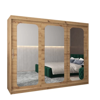Zrcadlová skříň DONICELA 2 - 250 cm, artisan