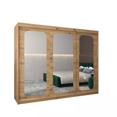 Zrcadlová skříň DONICELA 2 - 250 cm, artisan