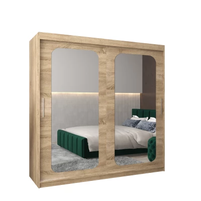 Zrcadlová skříň DONICELA 2 - 200 cm, sonoma