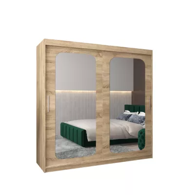 Zrcadlová skříň DONICELA 2 - 200 cm, sonoma