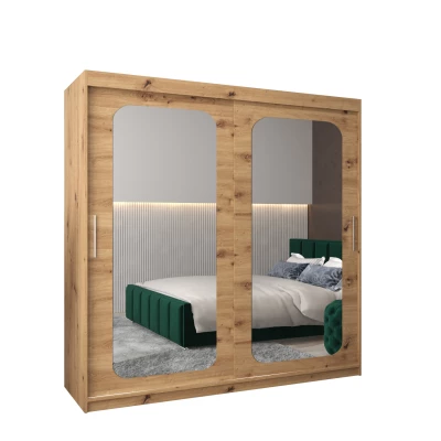 Zrcadlová skříň DONICELA 2 - 200 cm, artisan