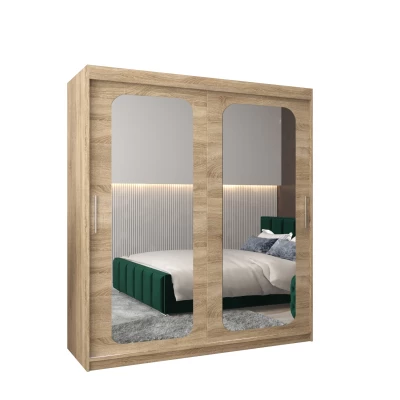 Zrcadlová skříň DONICELA 2 - 180 cm, sonoma