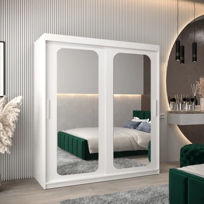 Zrcadlová skříň DONICELA 2 - 180 cm, bílá