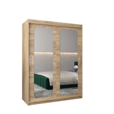 Zrcadlová skříň DONICELA 2 - 150 cm, sonoma