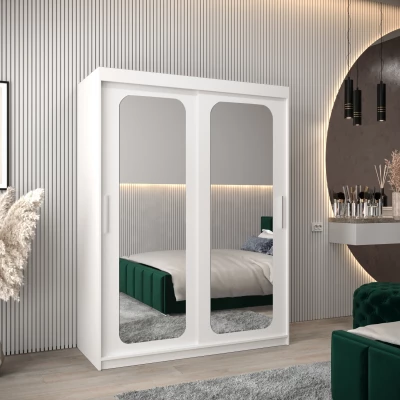 Zrcadlová skříň DONICELA 2 - 150 cm, bílá