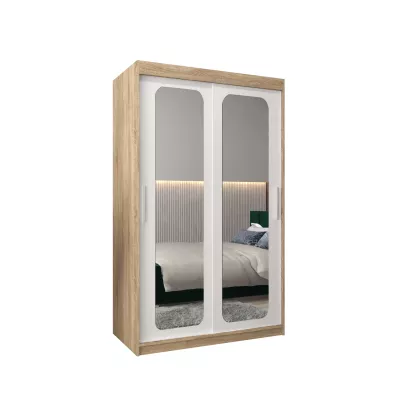 Zrcadlová skříň DONICELA 2 - 120 cm, sonoma / bílá