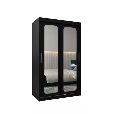 Zrcadlová skříň DONICELA 2 - 120 cm, černá