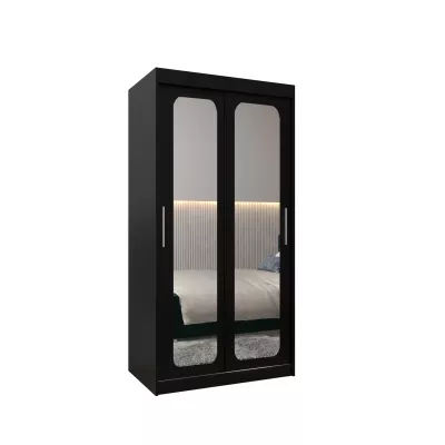 Zrcadlová skříň DONICELA 2 - 100 cm, černá