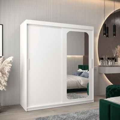 Zrcadlová skříň DONICELA 1 - 180 cm, bílá