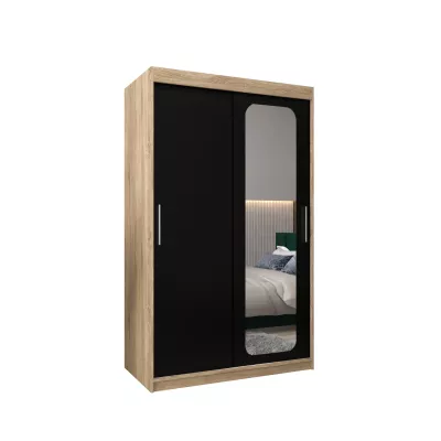 Zrcadlová skříň DONICELA 1 - 120 cm, sonoma / černá