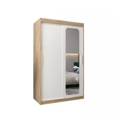 Zrcadlová skříň DONICELA 1 - 120 cm, sonoma / bílá