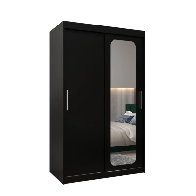 Zrcadlová skříň DONICELA 1 - 120 cm, černá