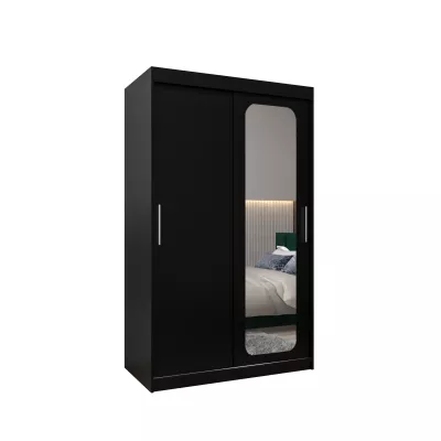 Zrcadlová skříň DONICELA 1 - 120 cm, černá