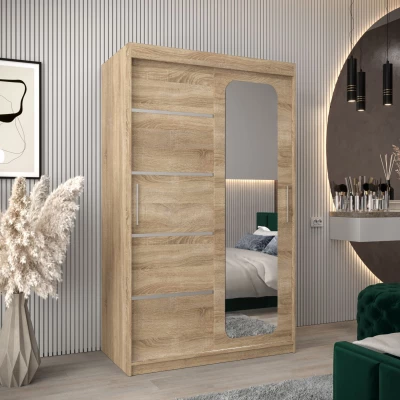 Zrcadlová skříň DONICELA 3 - 120 cm, sonoma