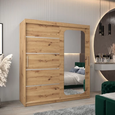 Zrcadlová skříň DONICELA 3 - 180 cm, artisan