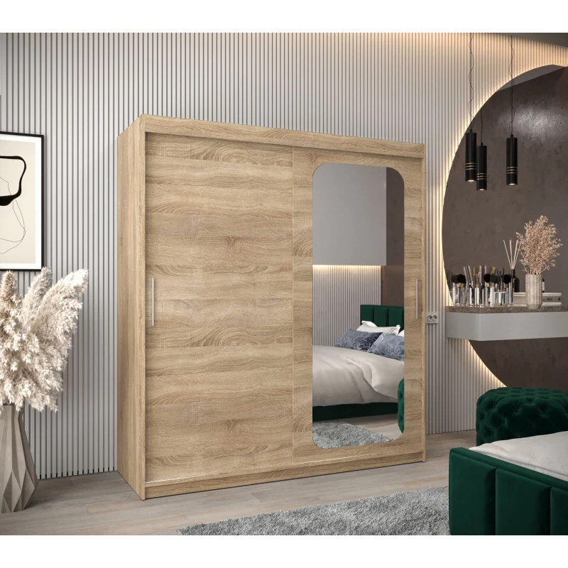 Zrcadlová skříň DONICELA 1 - 180 cm, sonoma