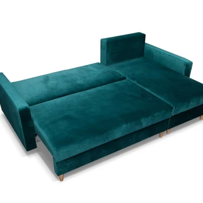 Rohová sedací souprava KAROLE - zelená