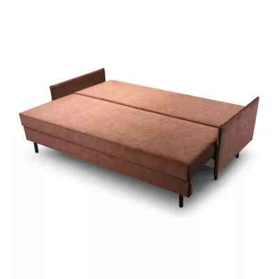 Rozkládací pohovka TIBORA - starorůžová