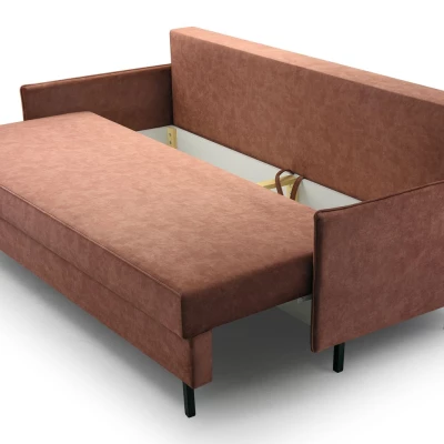 Rozkládací pohovka TIBORA - starorůžová