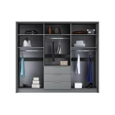 Kombinovaná šatní skříň 255 LEOPOLDA - bílá