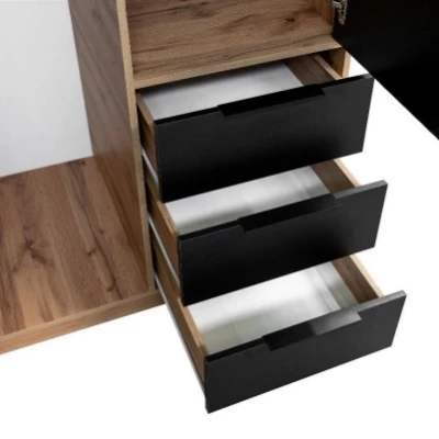 Předsíňová skříň 100 AGNESA se zrcadlem - bílá