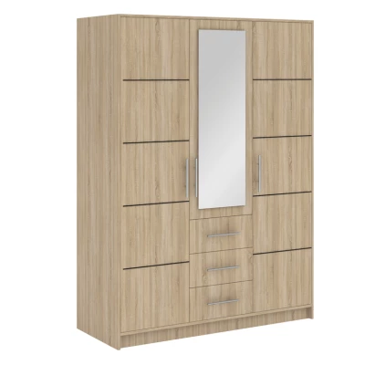 Kombinovaná šatní skříň 147 AGNESA - dub sonoma