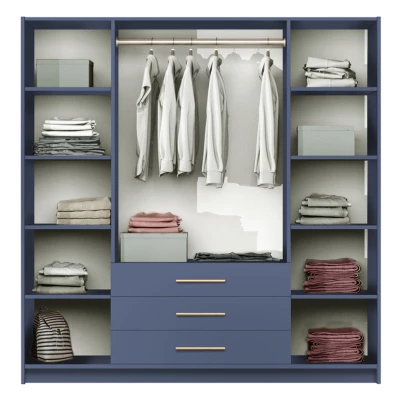 Vysoká šatní skříň 196 AGNESA - švestka