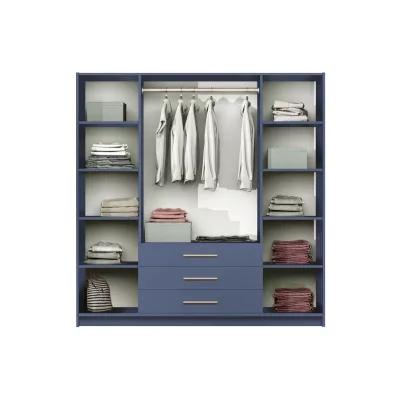 Vysoká šatní skříň 196 AGNESA - švestka