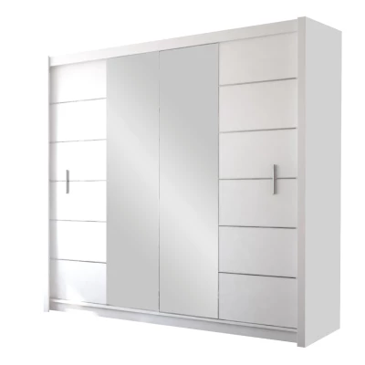 Dvoudveřová šatní skříň 203 SAULE - bílá